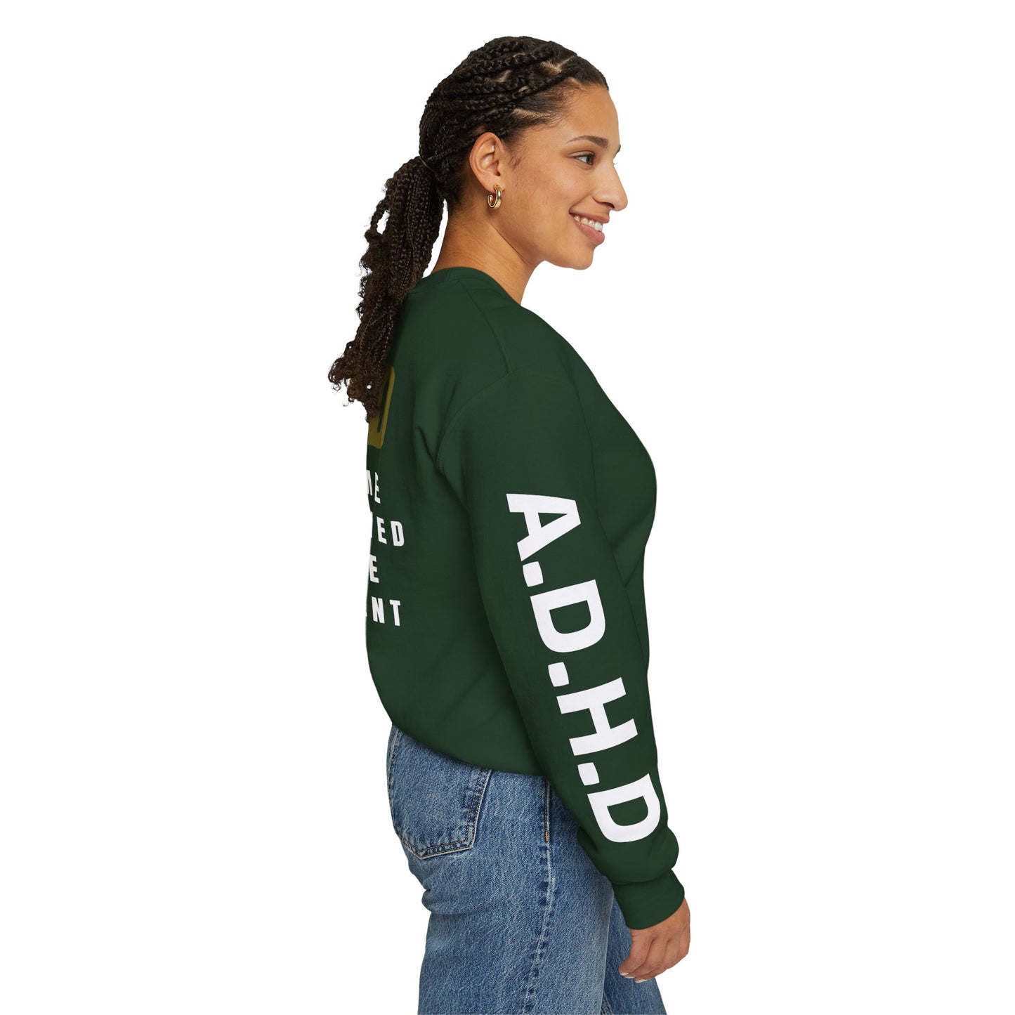 A.D.H.D Sweatshirt with ACRONYM on Back UNI-SEX