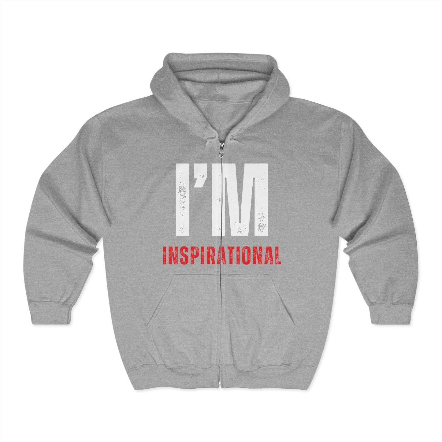 I'M INSPIRATIONAL Zipper Hoodie UNI-SEX