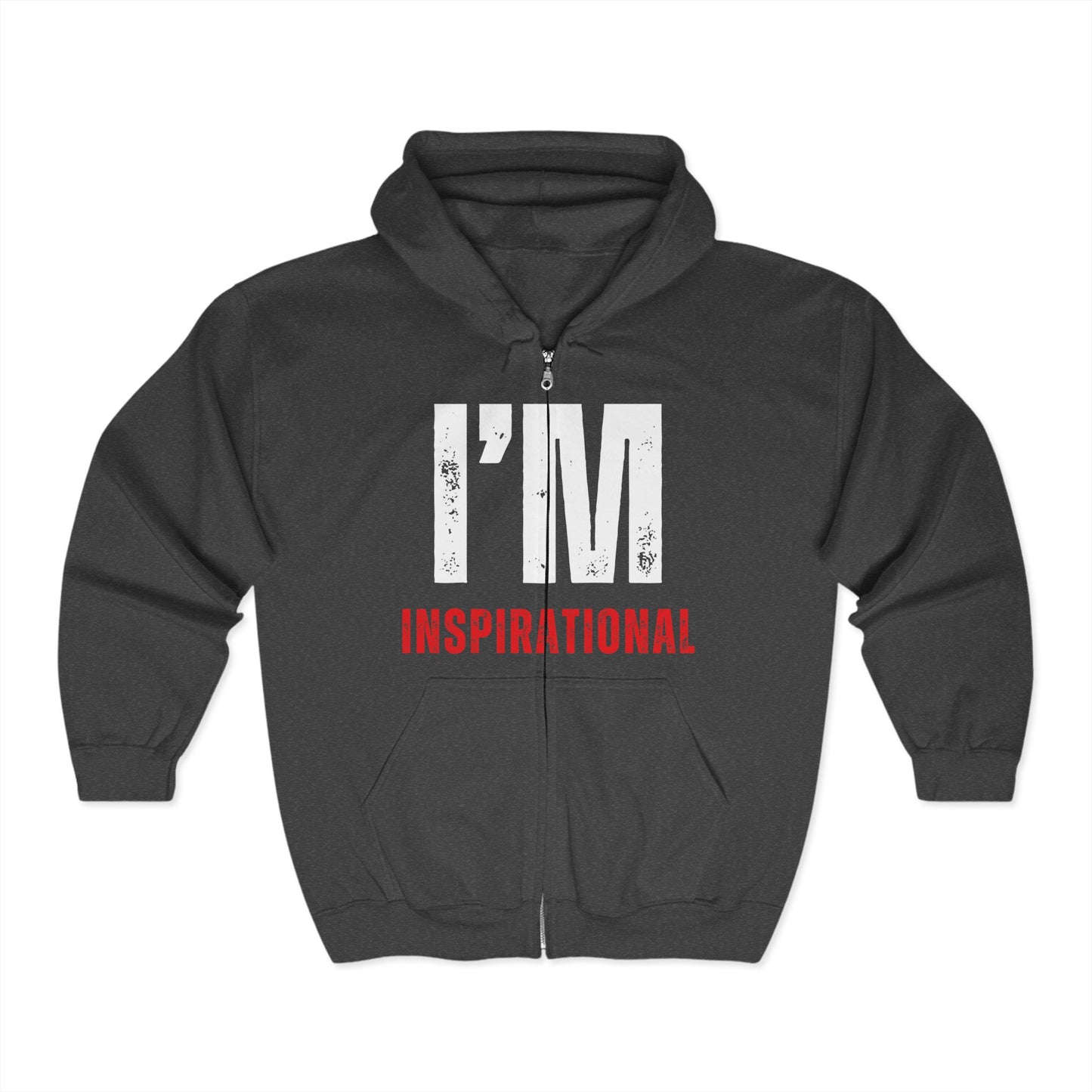 I'M INSPIRATIONAL Zipper Hoodie UNI-SEX
