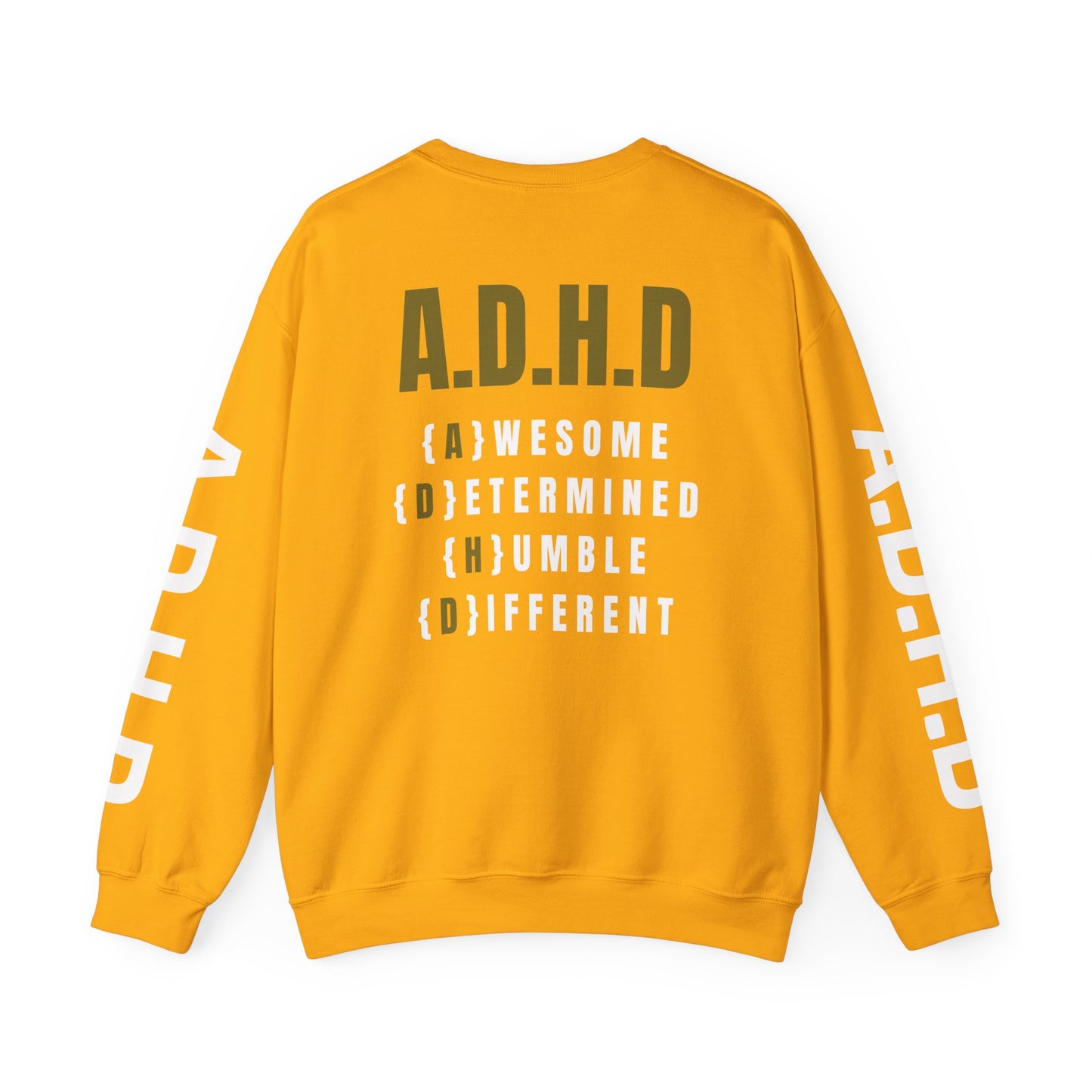 A.D.H.D Sweatshirt with ACRONYM on Back UNI-SEX