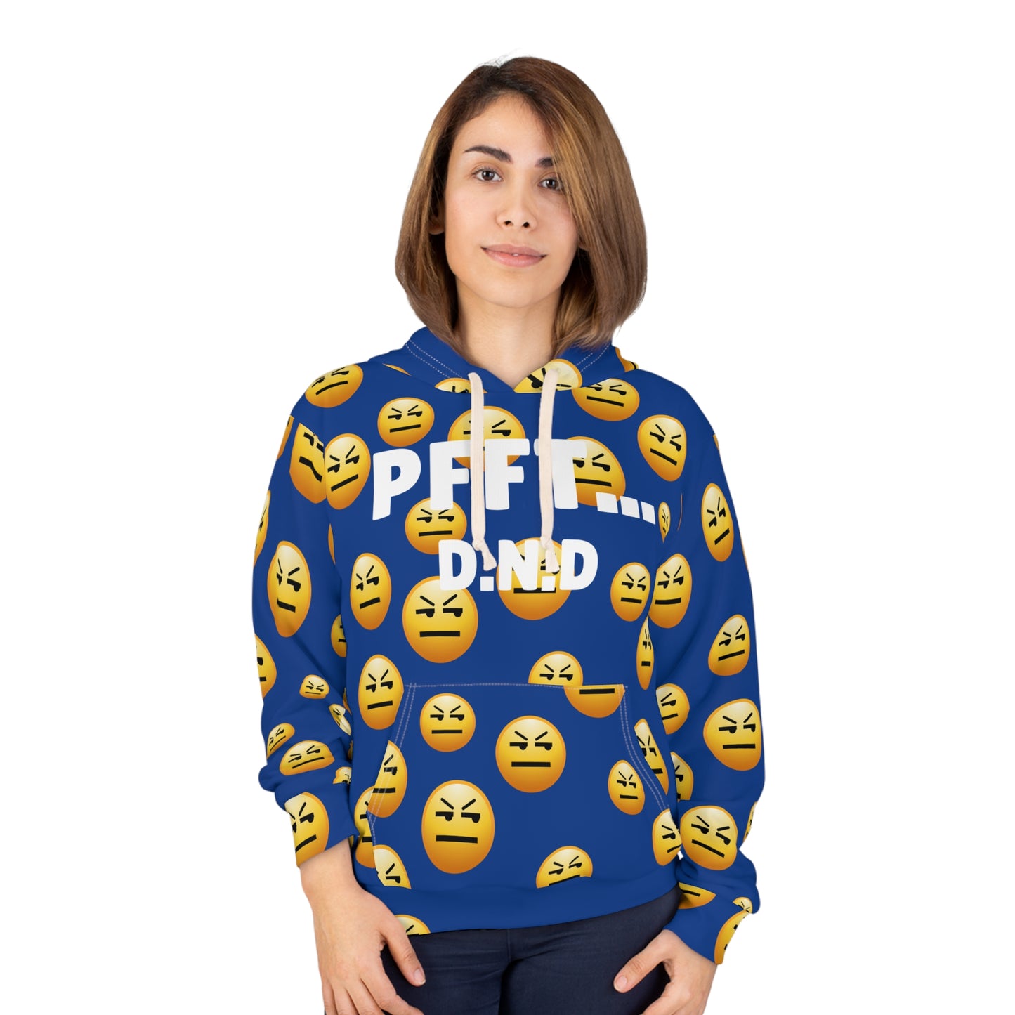 BLUE PFFT... D.N.D Hoodie A.O.P UNI-SEX