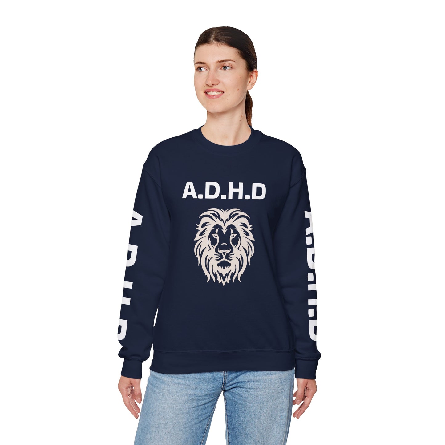 A.D.H.D Sweatshirt with ACRONYM on Back UNI-SEX