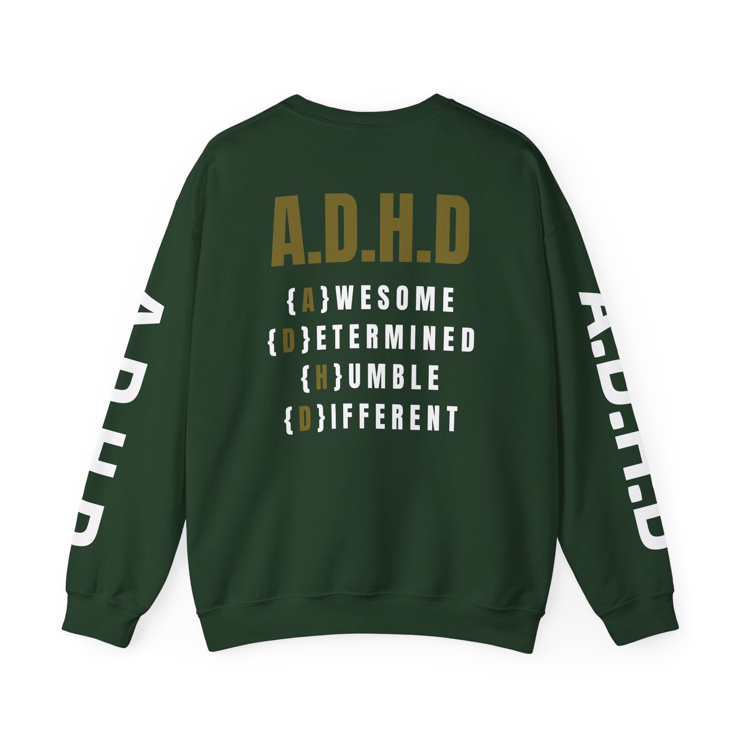 A.D.H.D Sweatshirt with ACRONYM on Back UNI-SEX