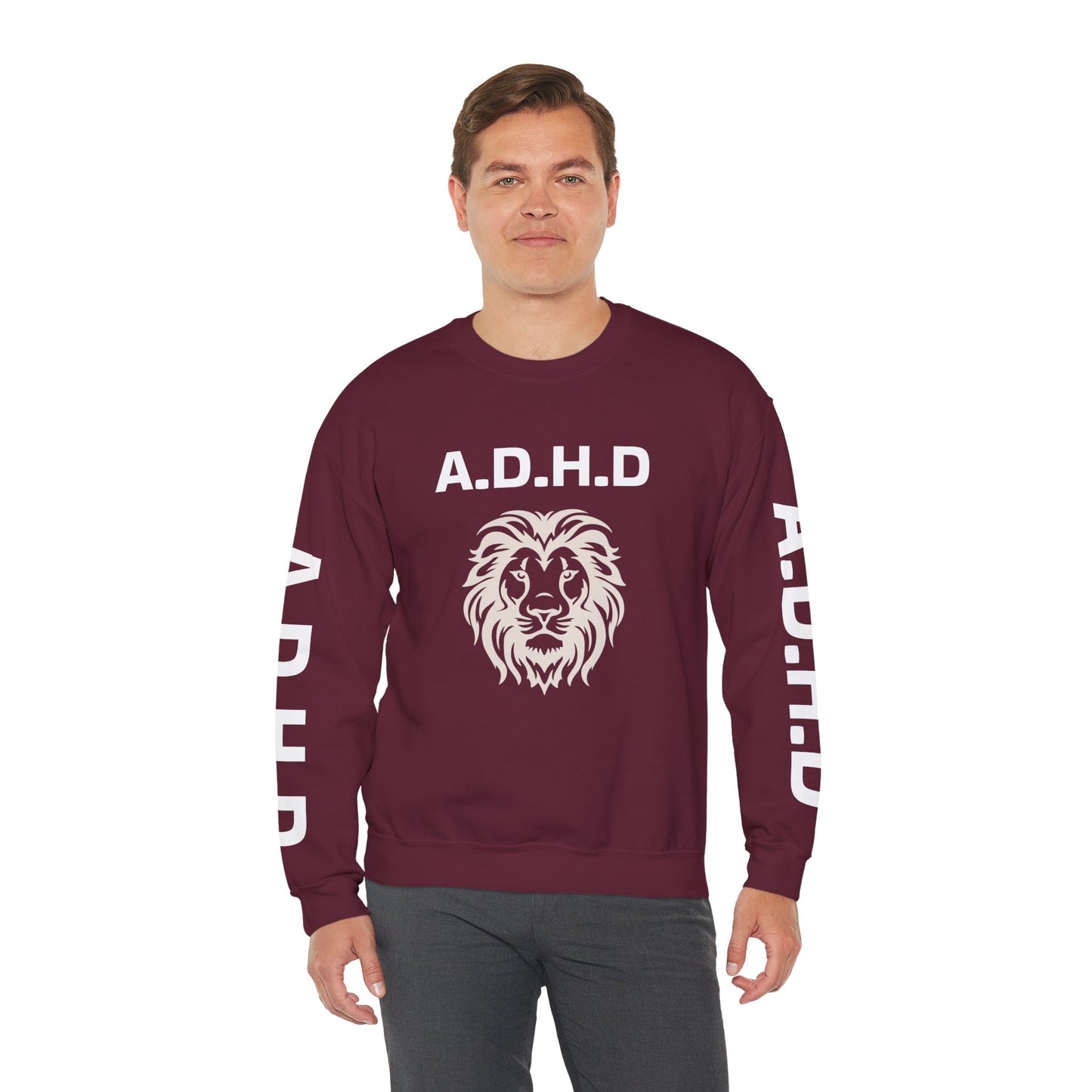 A.D.H.D Sweatshirt with ACRONYM on Back UNI-SEX