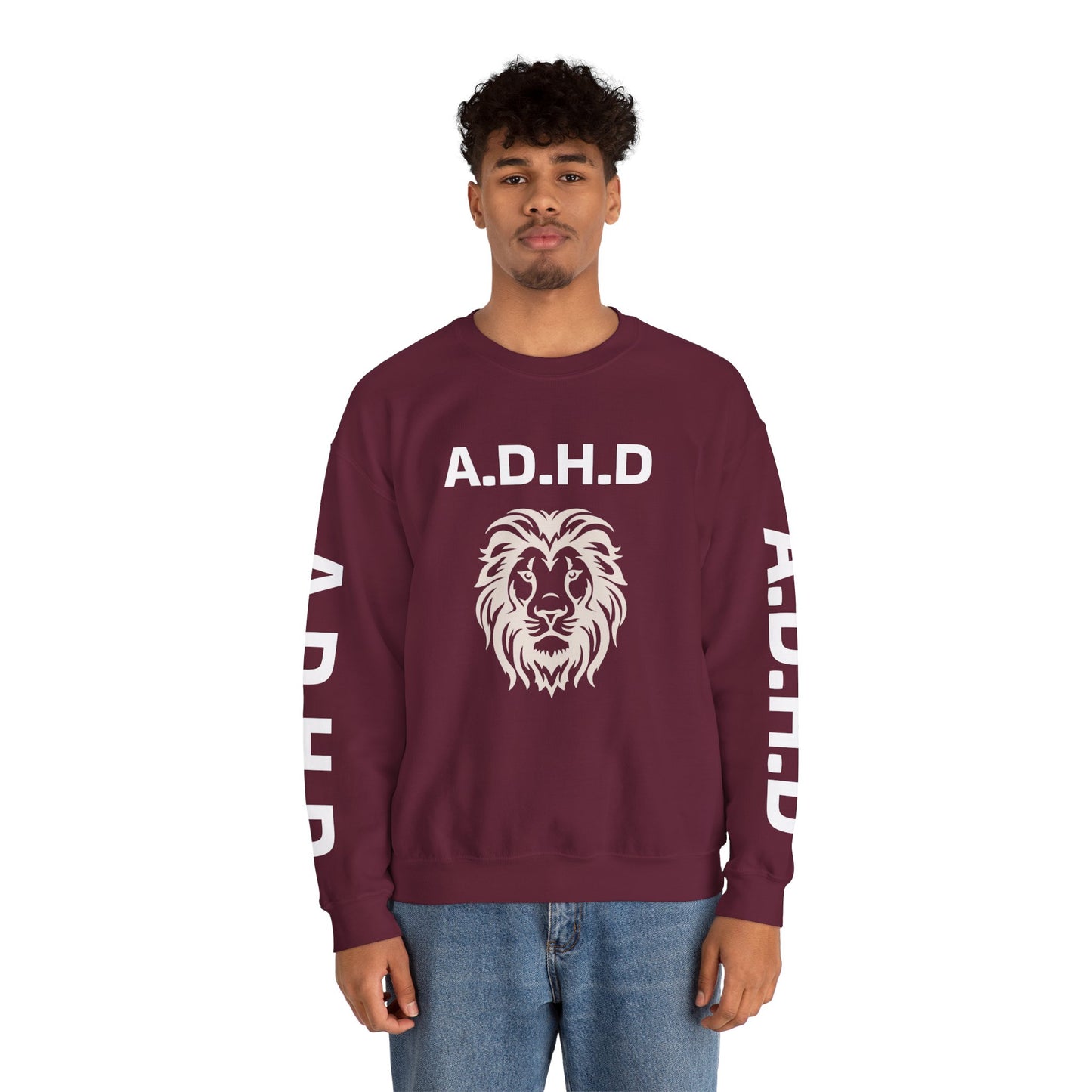 A.D.H.D Sweatshirt with ACRONYM on Back UNI-SEX