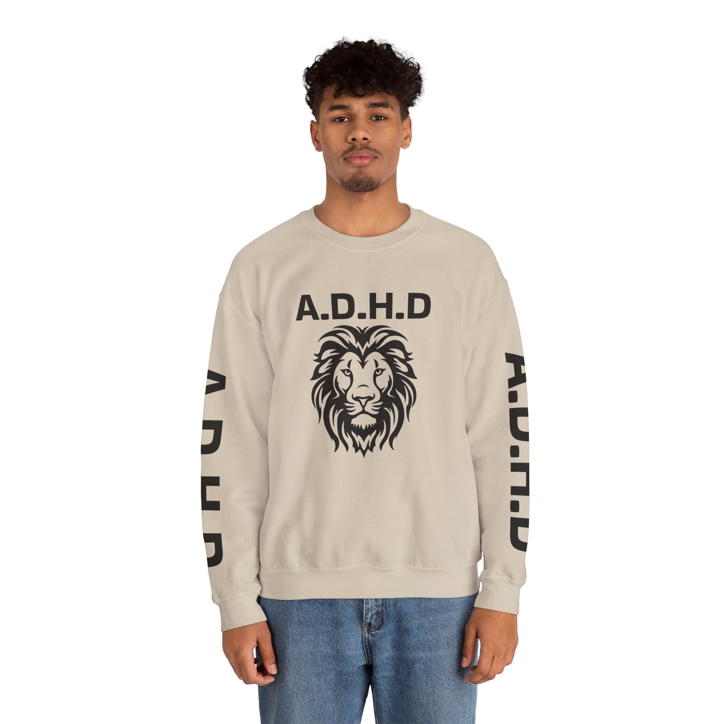A.D.H.D Sweatshirt with Acronym On Back UNI-SEX
