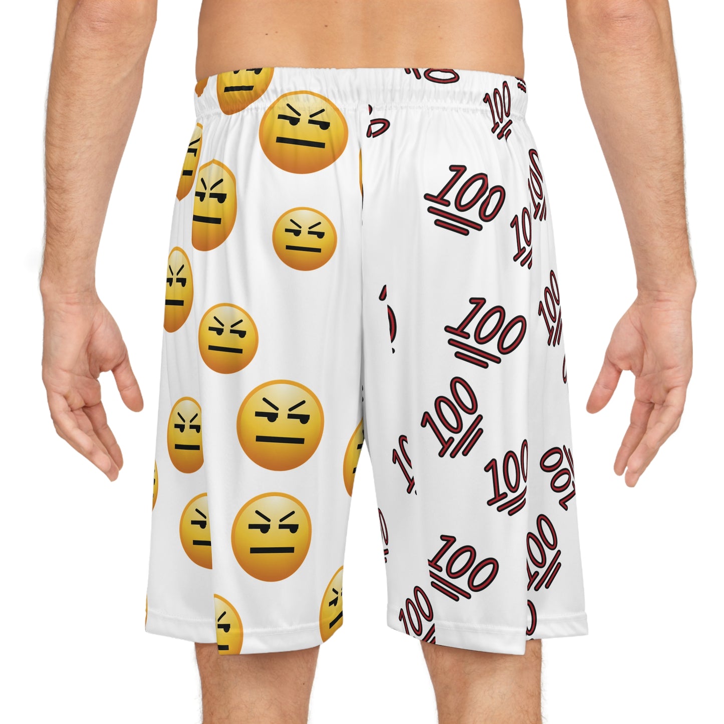 100 & PFFT... EMOJI BOMB Basketball Shorts MEN'S