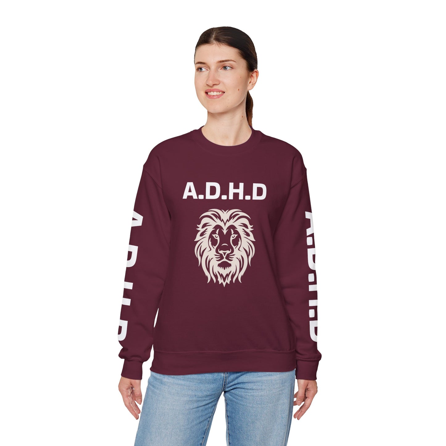 A.D.H.D Sweatshirt with ACRONYM on Back UNI-SEX