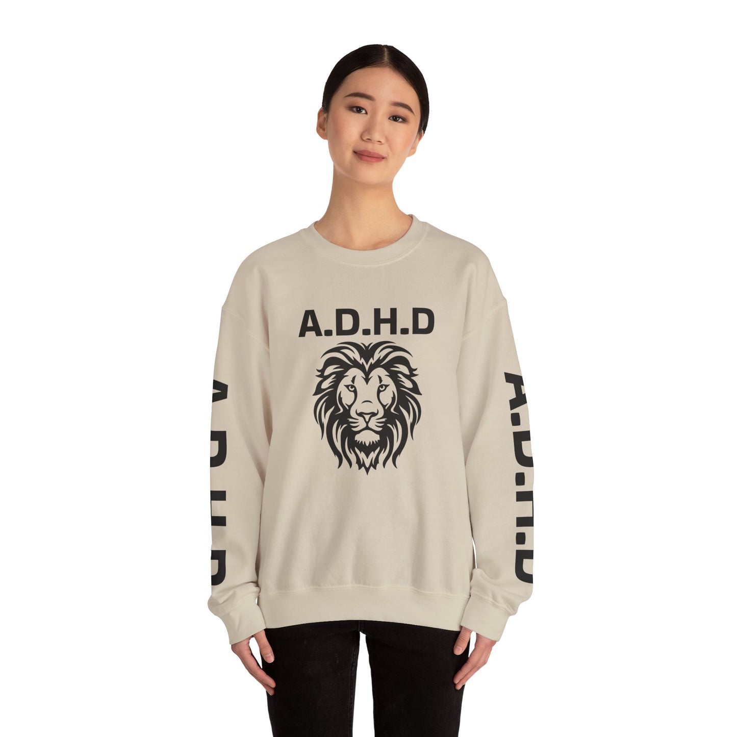 A.D.H.D Sweatshirt with Acronym On Back UNI-SEX