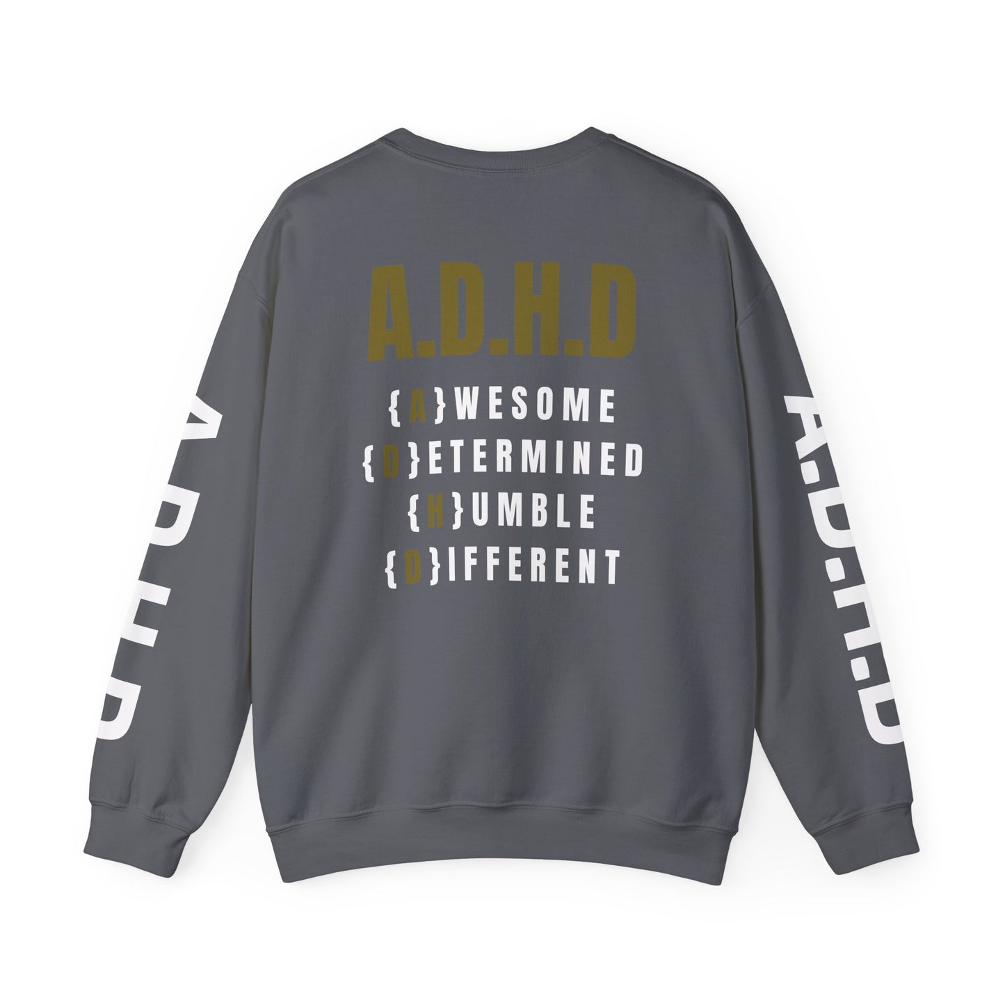 A.D.H.D Sweatshirt with ACRONYM on Back UNI-SEX