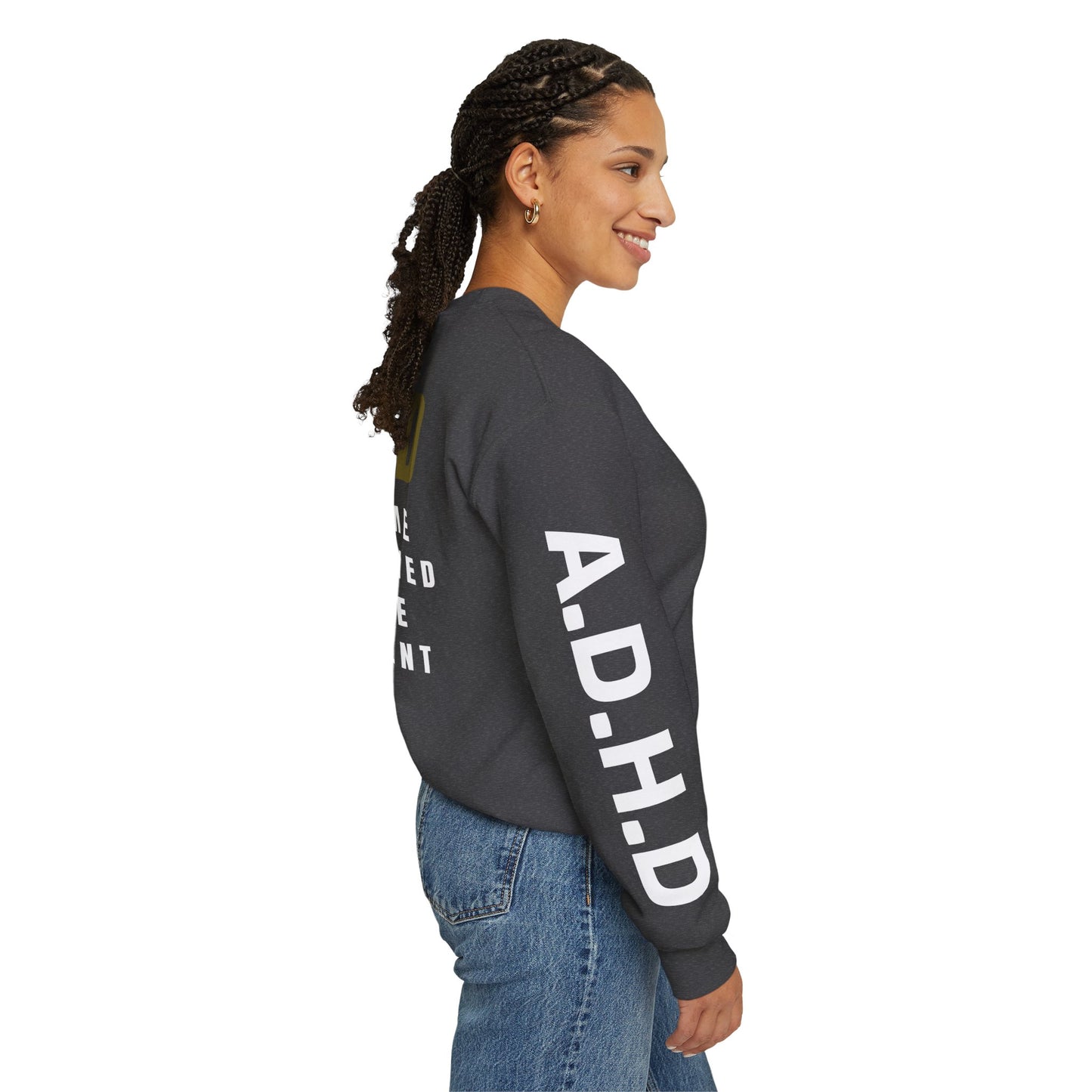 A.D.H.D Sweatshirt with ACRONYM on Back UNI-SEX