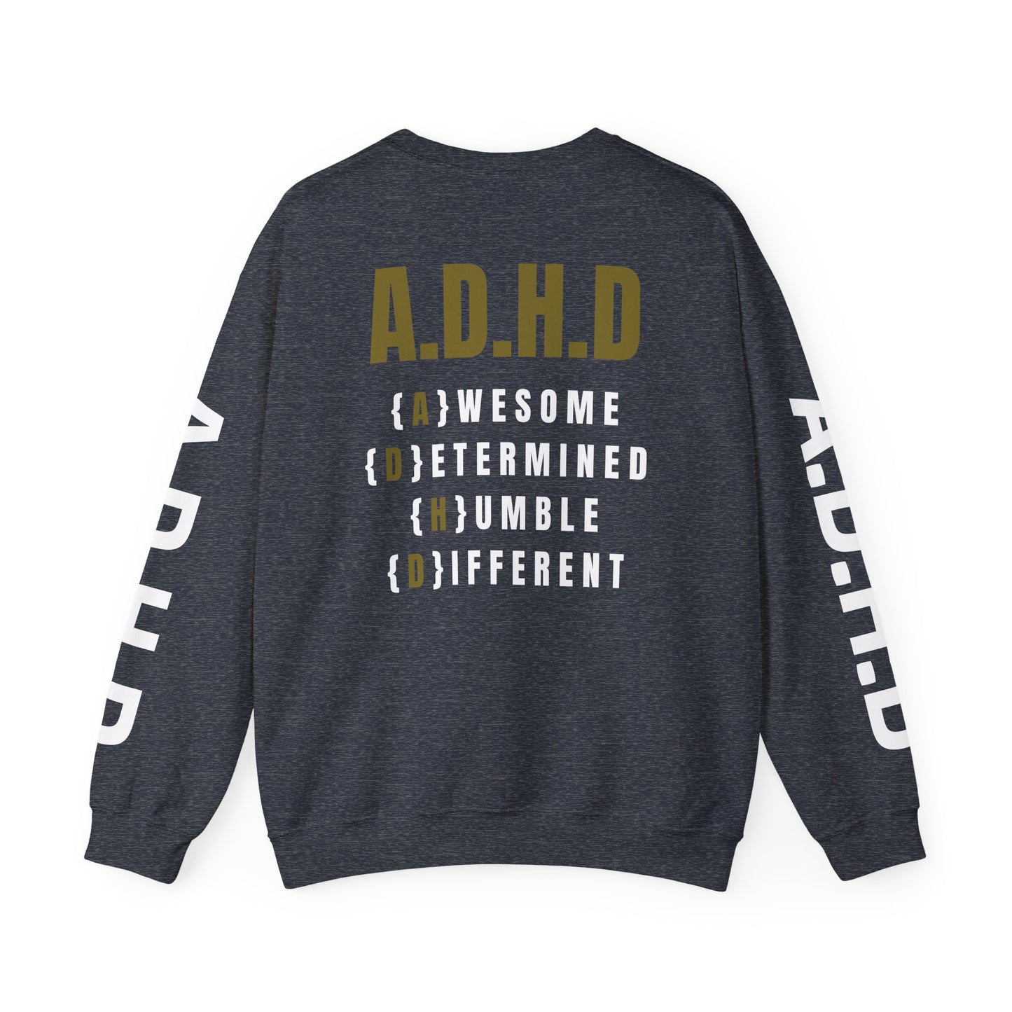 A.D.H.D Sweatshirt with ACRONYM on Back UNI-SEX