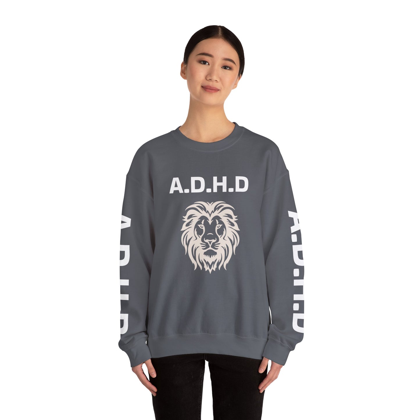 A.D.H.D Sweatshirt with ACRONYM on Back UNI-SEX