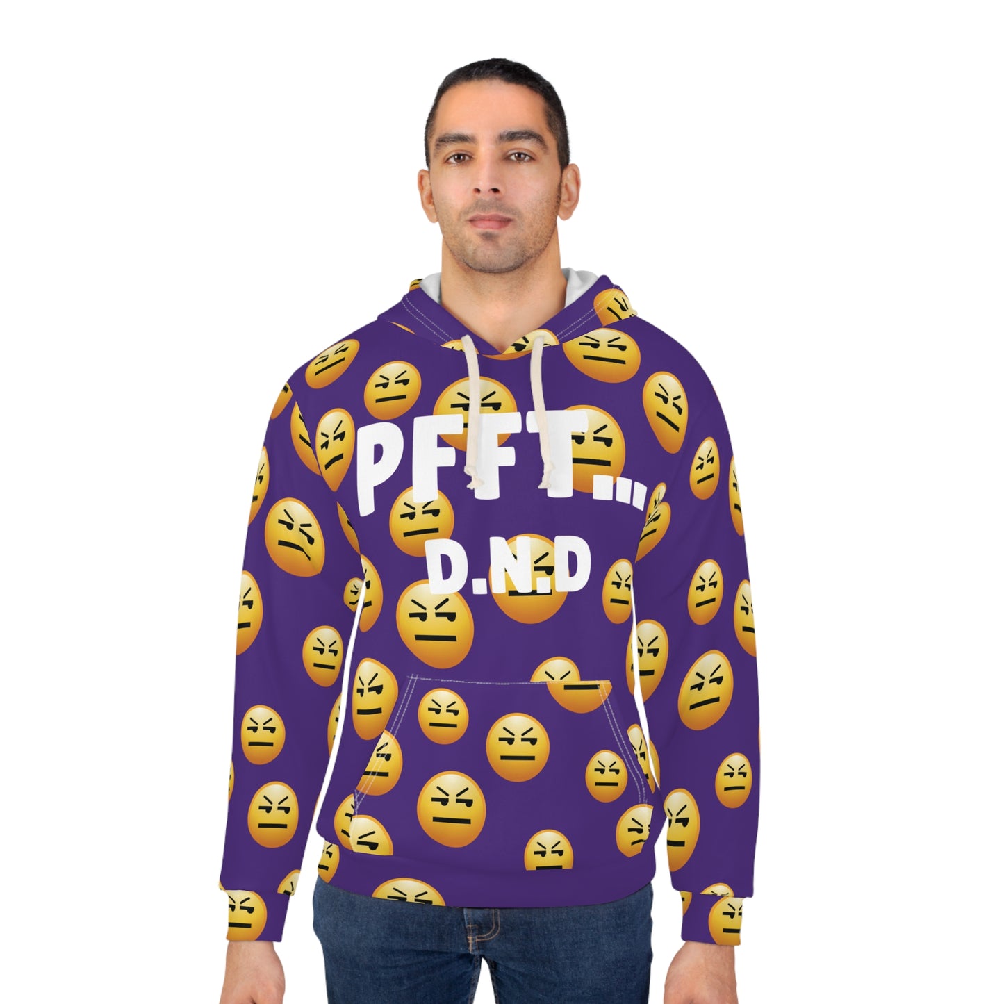 PURPLE PFFT... D.N.D Hoodie A.O.P UNI-SEX