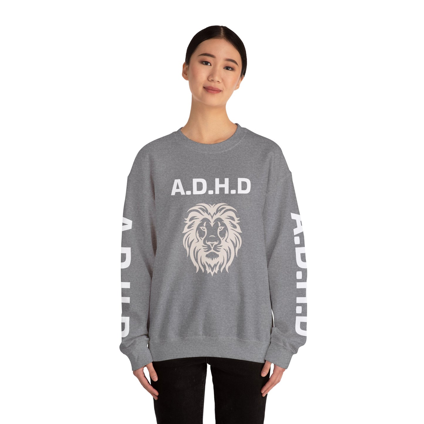 A.D.H.D Sweatshirt with ACRONYM on Back UNI-SEX
