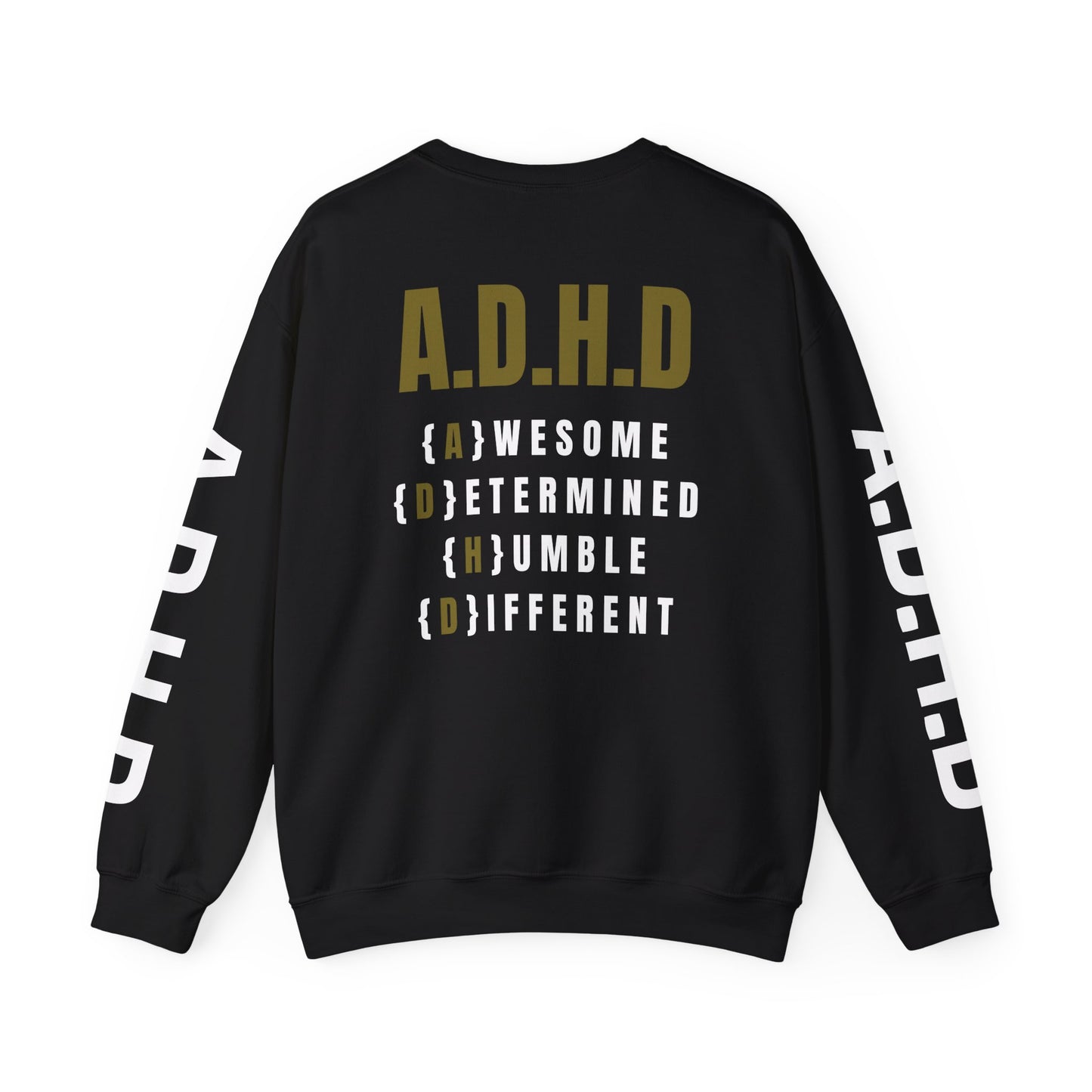 A.D.H.D Sweatshirt with ACRONYM on Back UNI-SEX