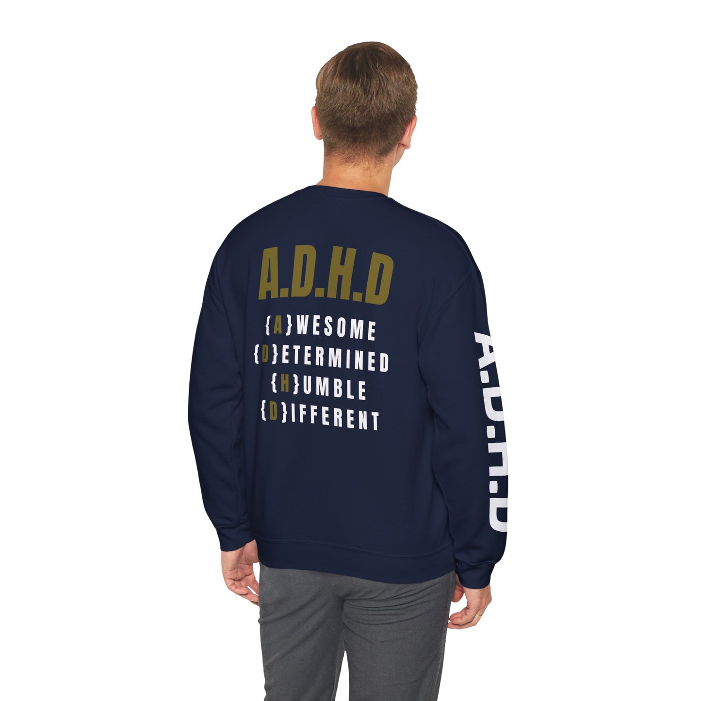 A.D.H.D Sweatshirt with ACRONYM on Back UNI-SEX
