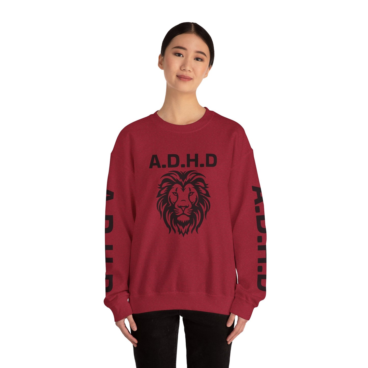 A.D.H.D Sweatshirt with Acronym On Back UNI-SEX