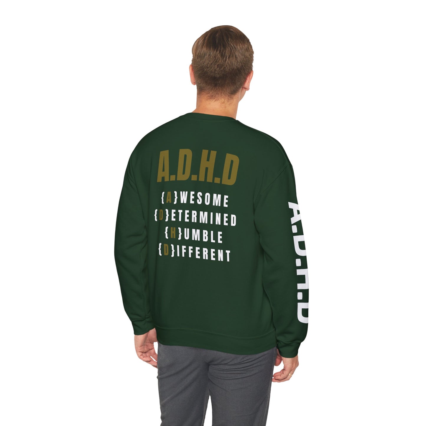 A.D.H.D Sweatshirt with ACRONYM on Back UNI-SEX