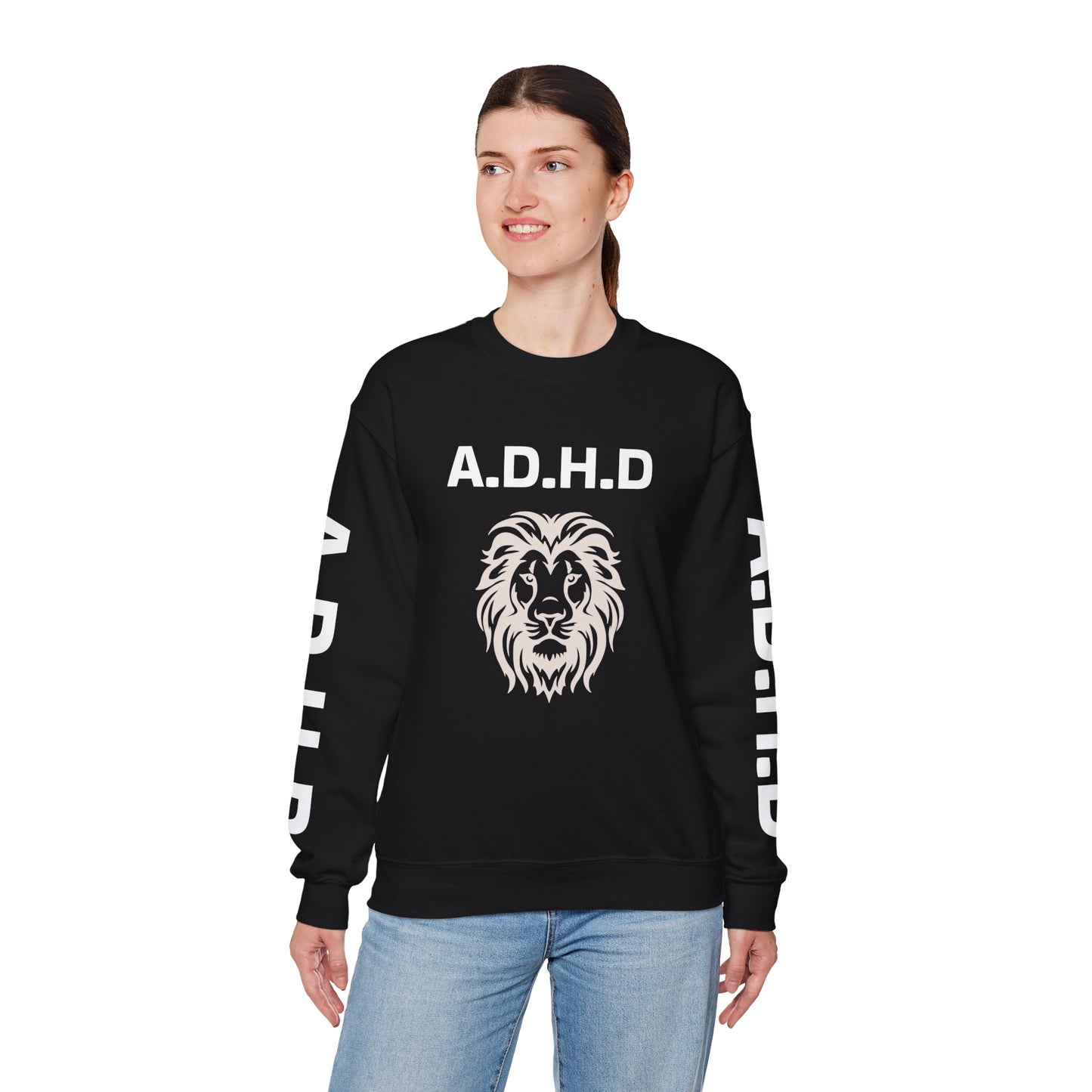 A.D.H.D Sweatshirt with ACRONYM on Back UNI-SEX