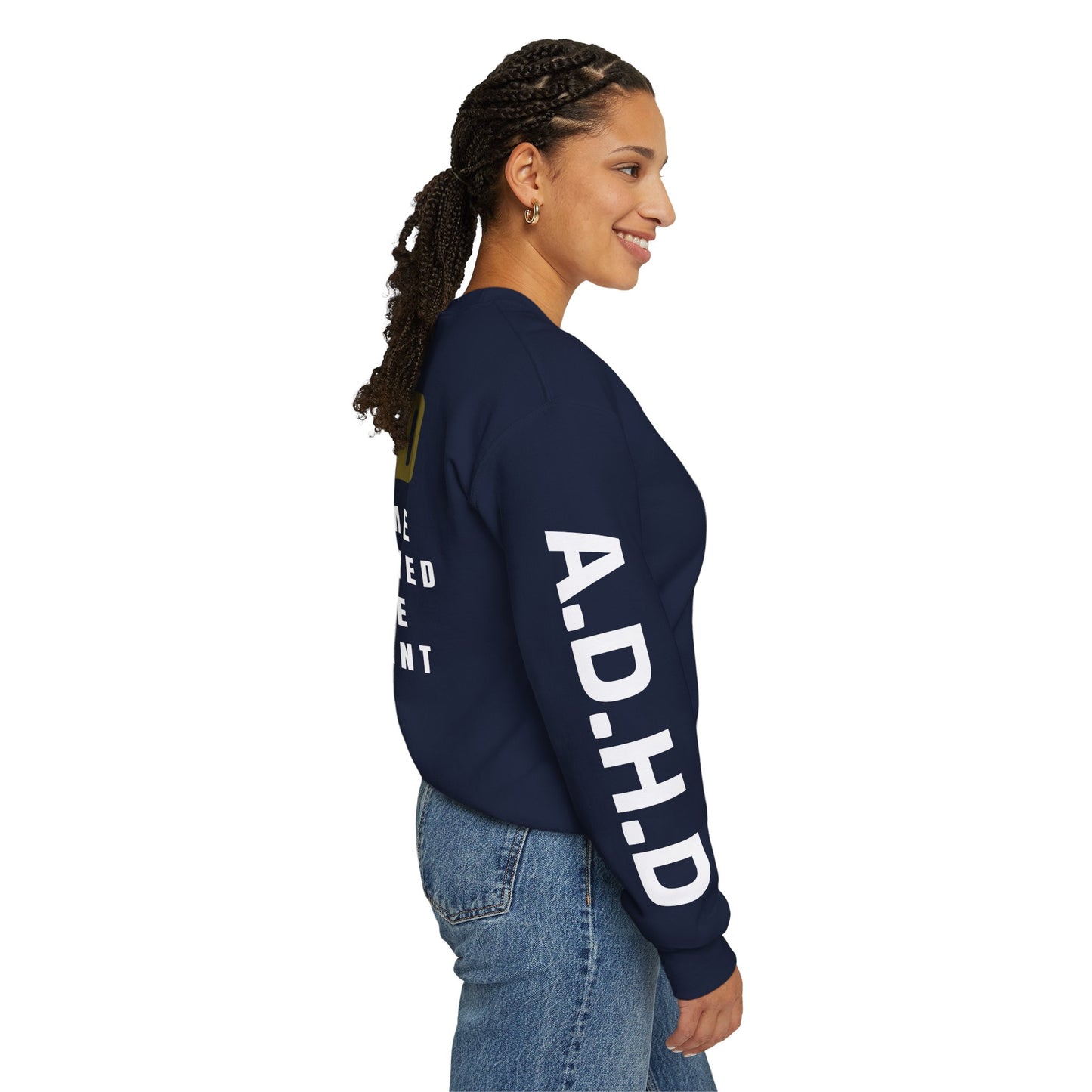 A.D.H.D Sweatshirt with ACRONYM on Back UNI-SEX