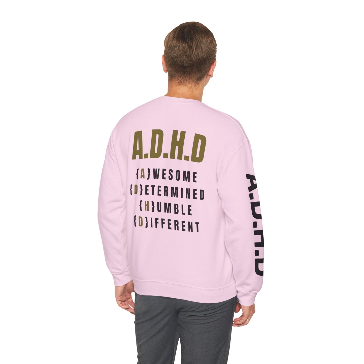 A.D.H.D Sweatshirt with Acronym On Back UNI-SEX