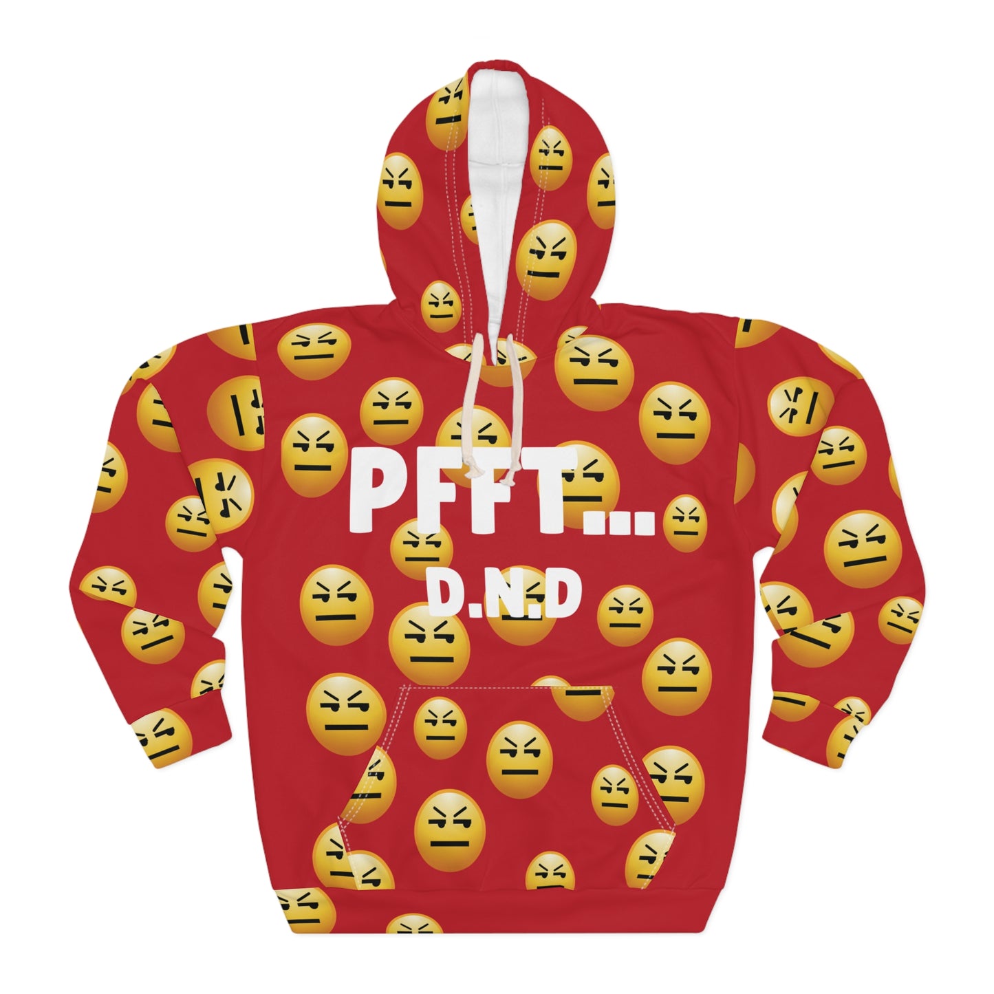 RED PFFT... D.N.D Hoodie A.O.P UNI-SEX