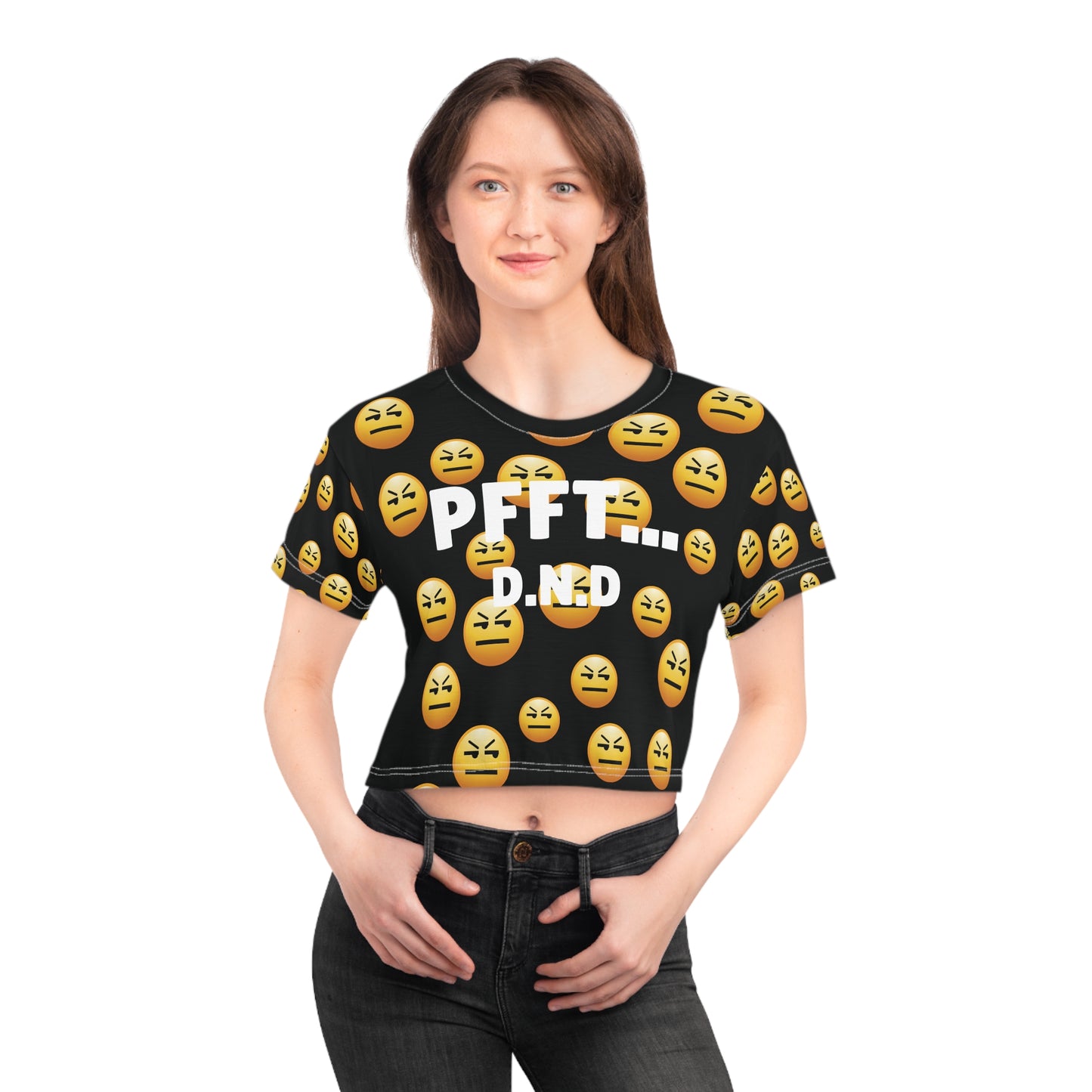 PFFT... D.N.D EMOJI BOMB Crop Tee WOMEN'S