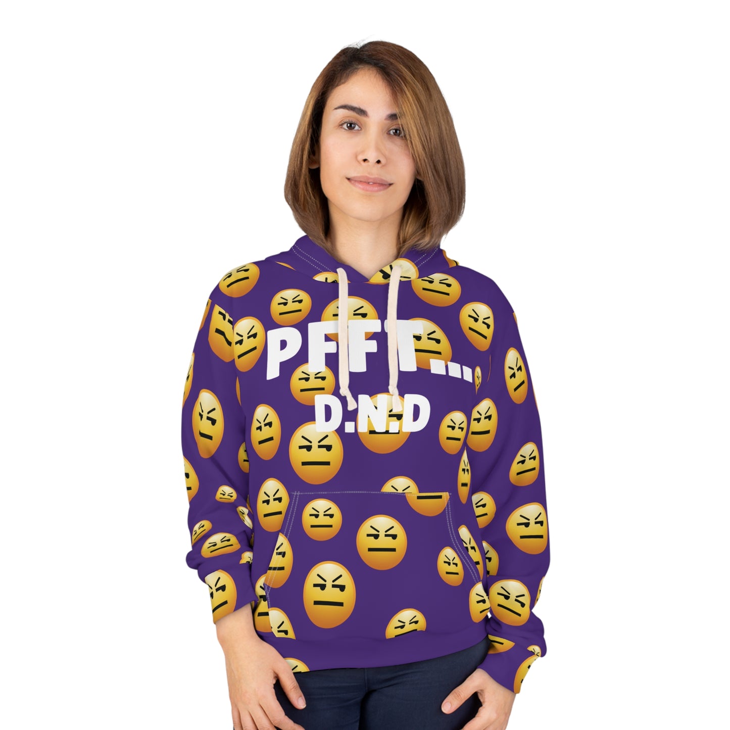 PURPLE PFFT... D.N.D Hoodie A.O.P UNI-SEX