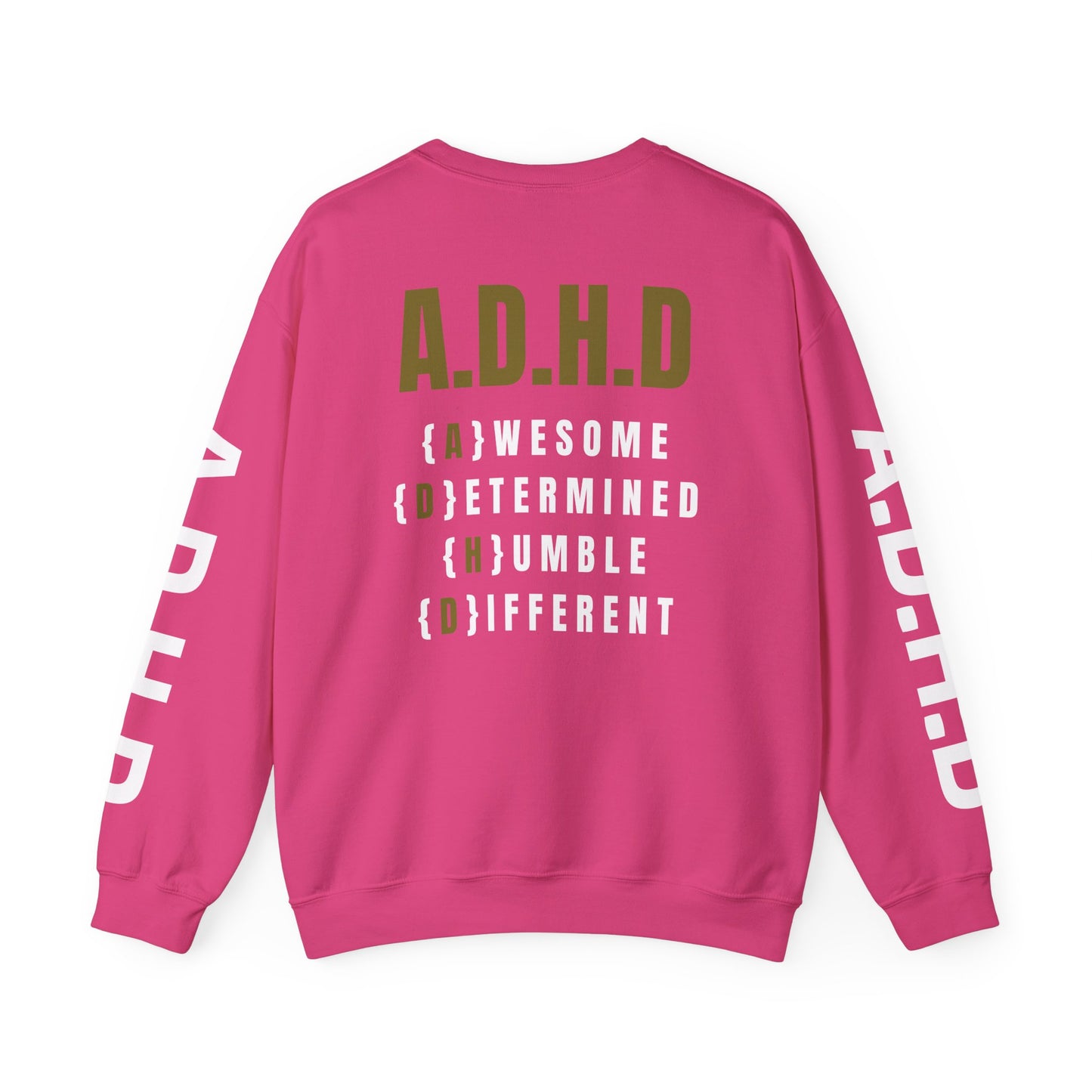 A.D.H.D Sweatshirt with ACRONYM on Back UNI-SEX