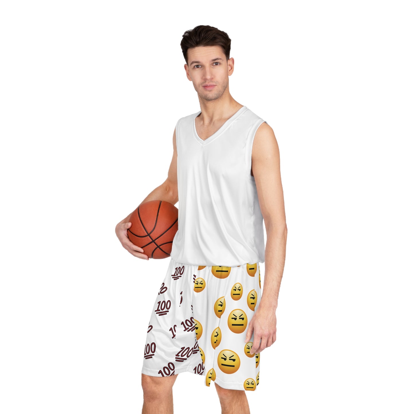 100 & PFFT... EMOJI BOMB Basketball Shorts MEN'S