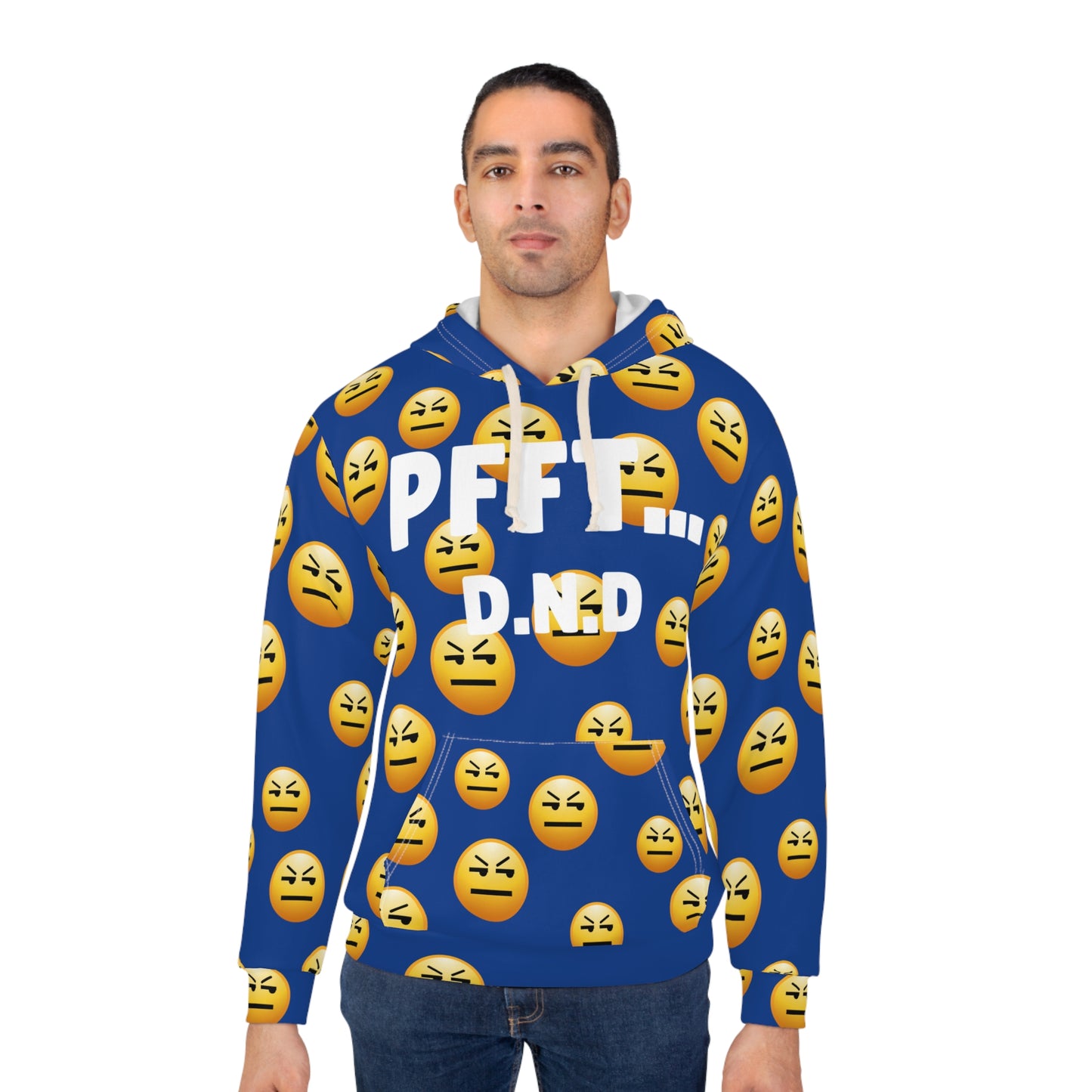BLUE PFFT... D.N.D Hoodie A.O.P UNI-SEX