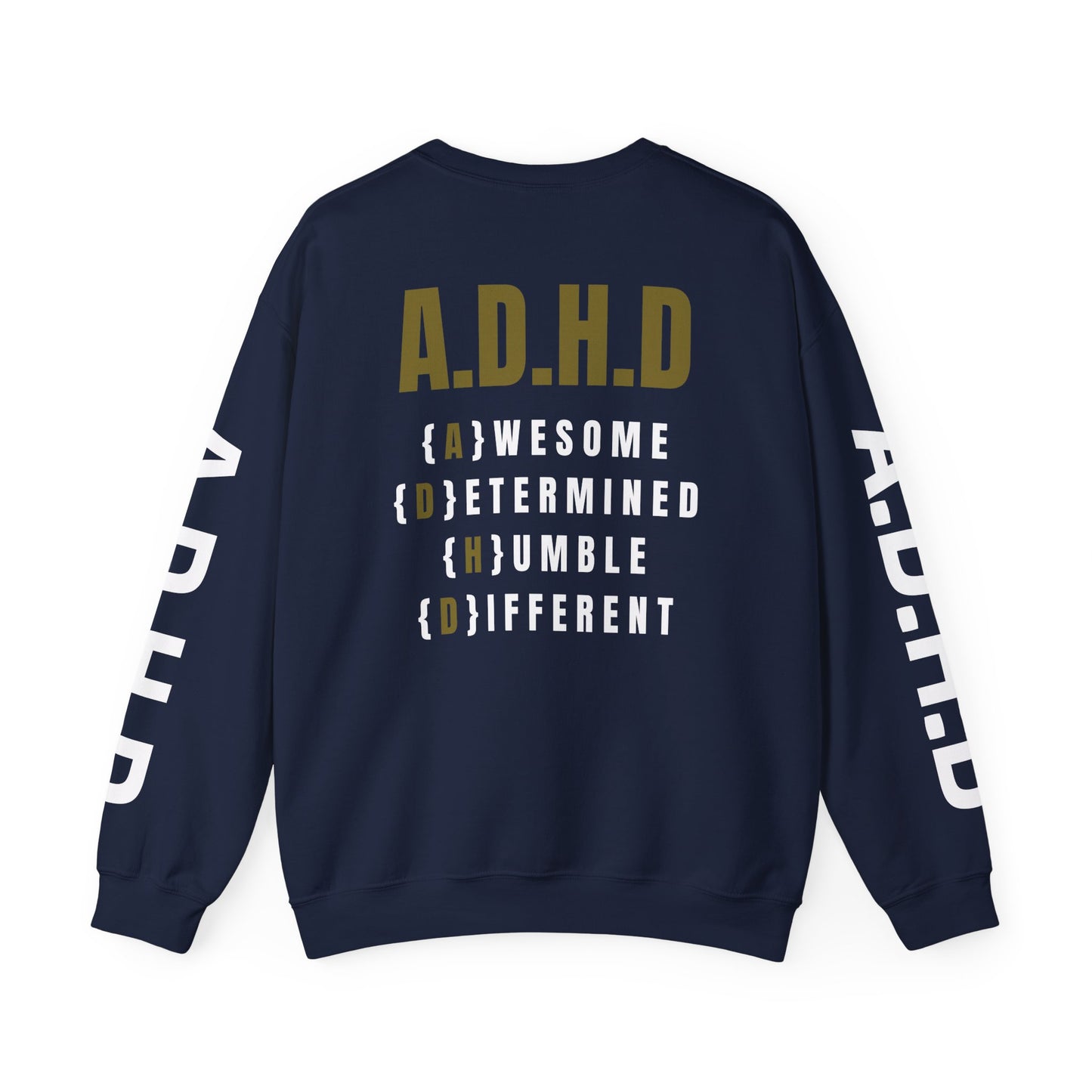 A.D.H.D Sweatshirt with ACRONYM on Back UNI-SEX