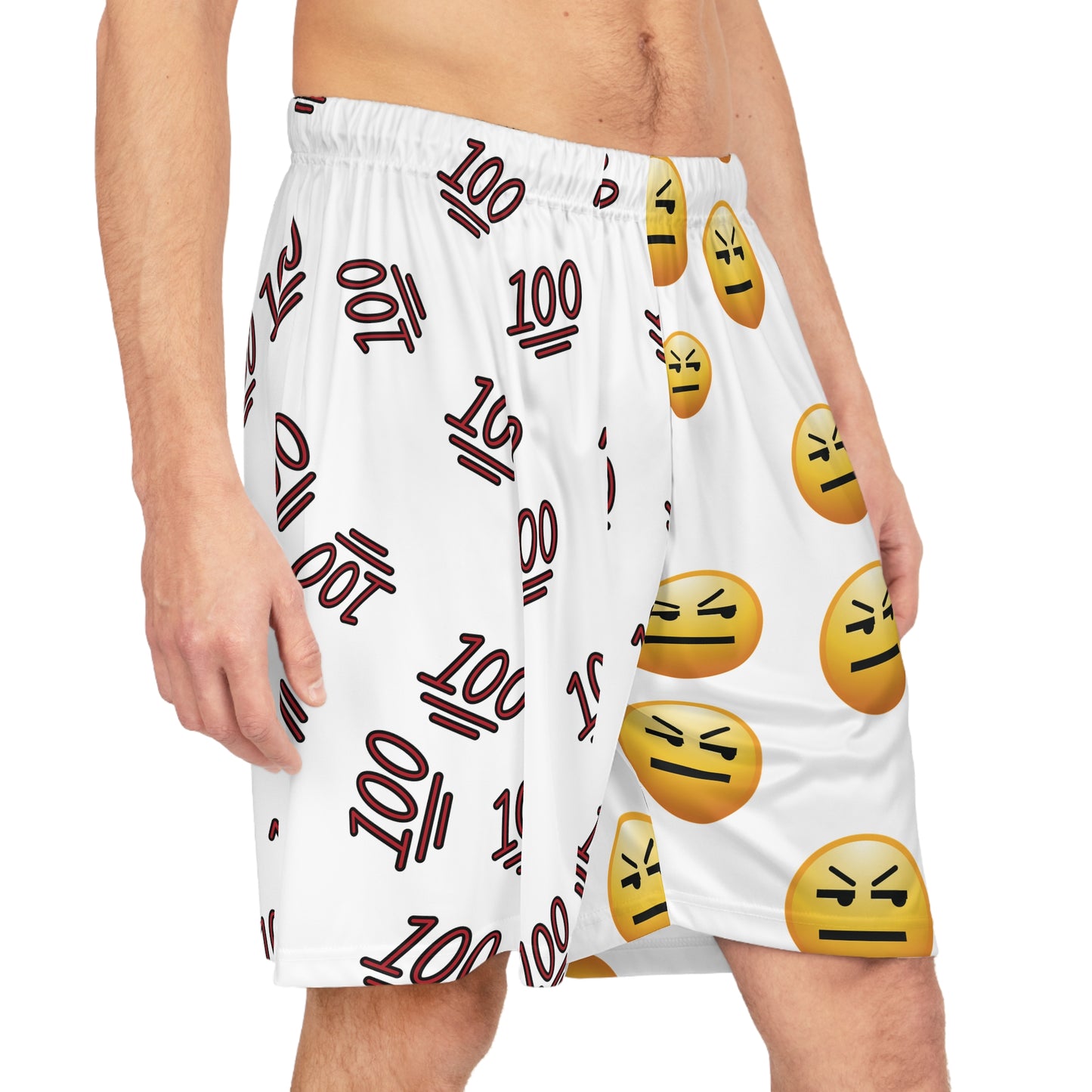 100 & PFFT... EMOJI BOMB Basketball Shorts MEN'S