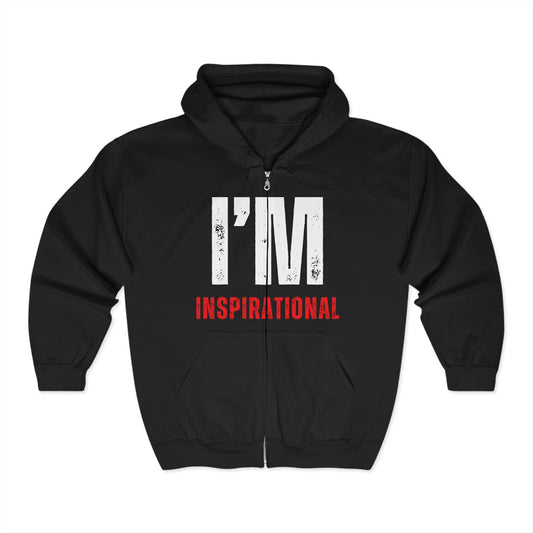 I'M INSPIRATIONAL Zipper Hoodie UNI-SEX