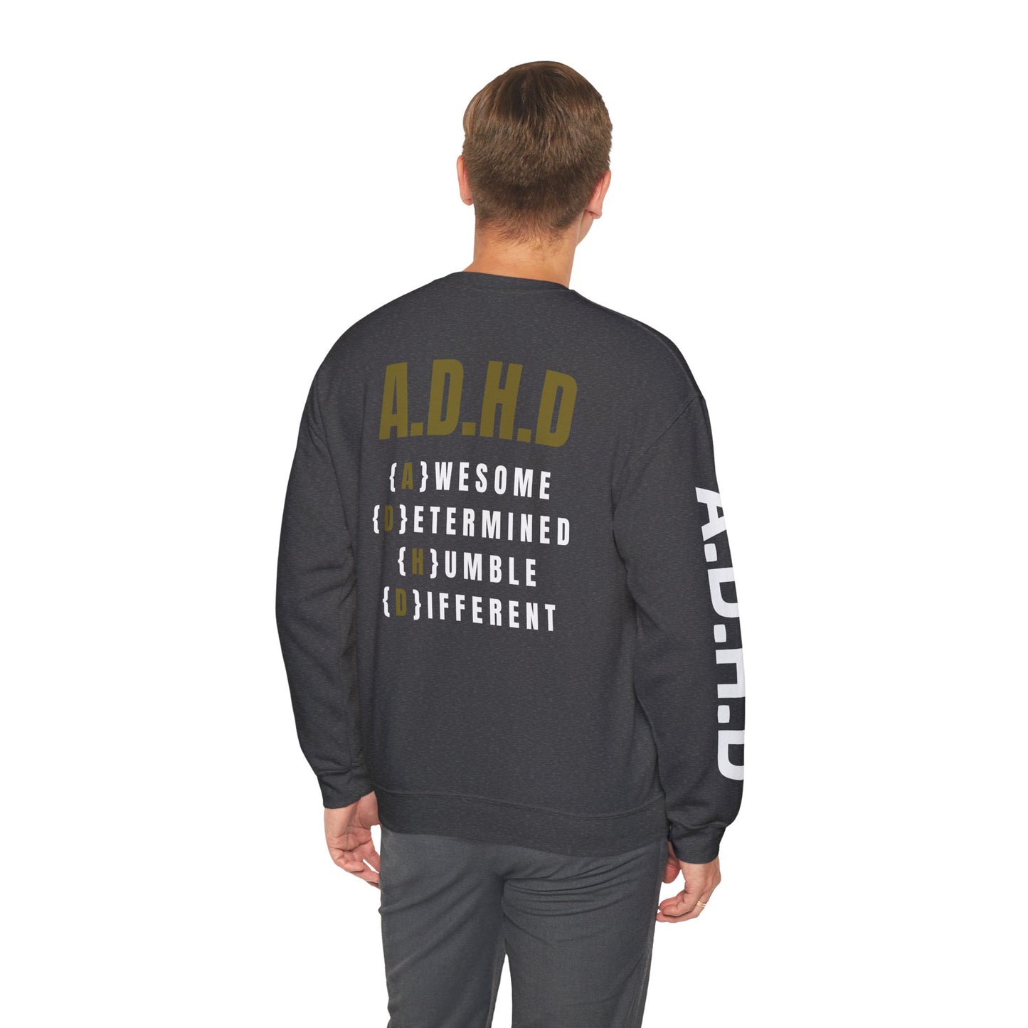 A.D.H.D Sweatshirt with ACRONYM on Back UNI-SEX