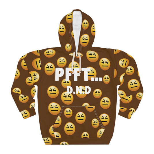 BROWN PFFT... D.N.D Hoodie A.O.P UNI-SEX