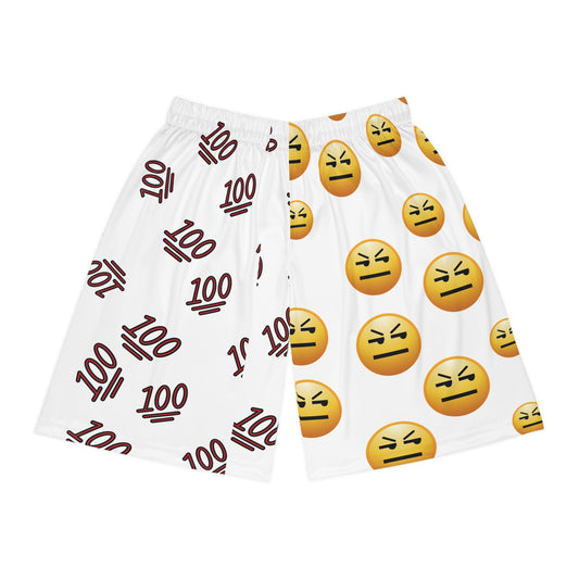 100 & PFFT... EMOJI BOMB Basketball Shorts MEN'S
